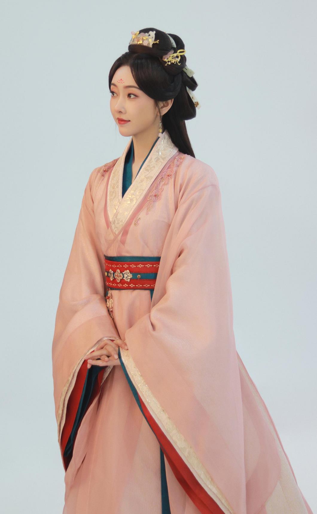 Pink Traditional Hanfu Dress Chinese Ancient Noble Woman Clothing TV Series The Prisoner Of Beauty Su E Huang Costume