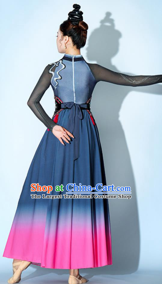 Snow Dragon Chant Dance Performance Dress Jiuzhou Tong Dance Attire Classical Dance Performance Clothing