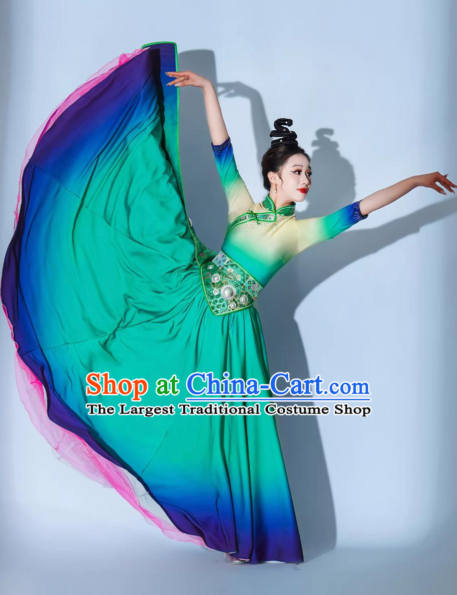 Gesang Flower Dance Performance Costume Tibetan Dance Attire Zang Ethnic Minority Dress Opening Dance Clothing
