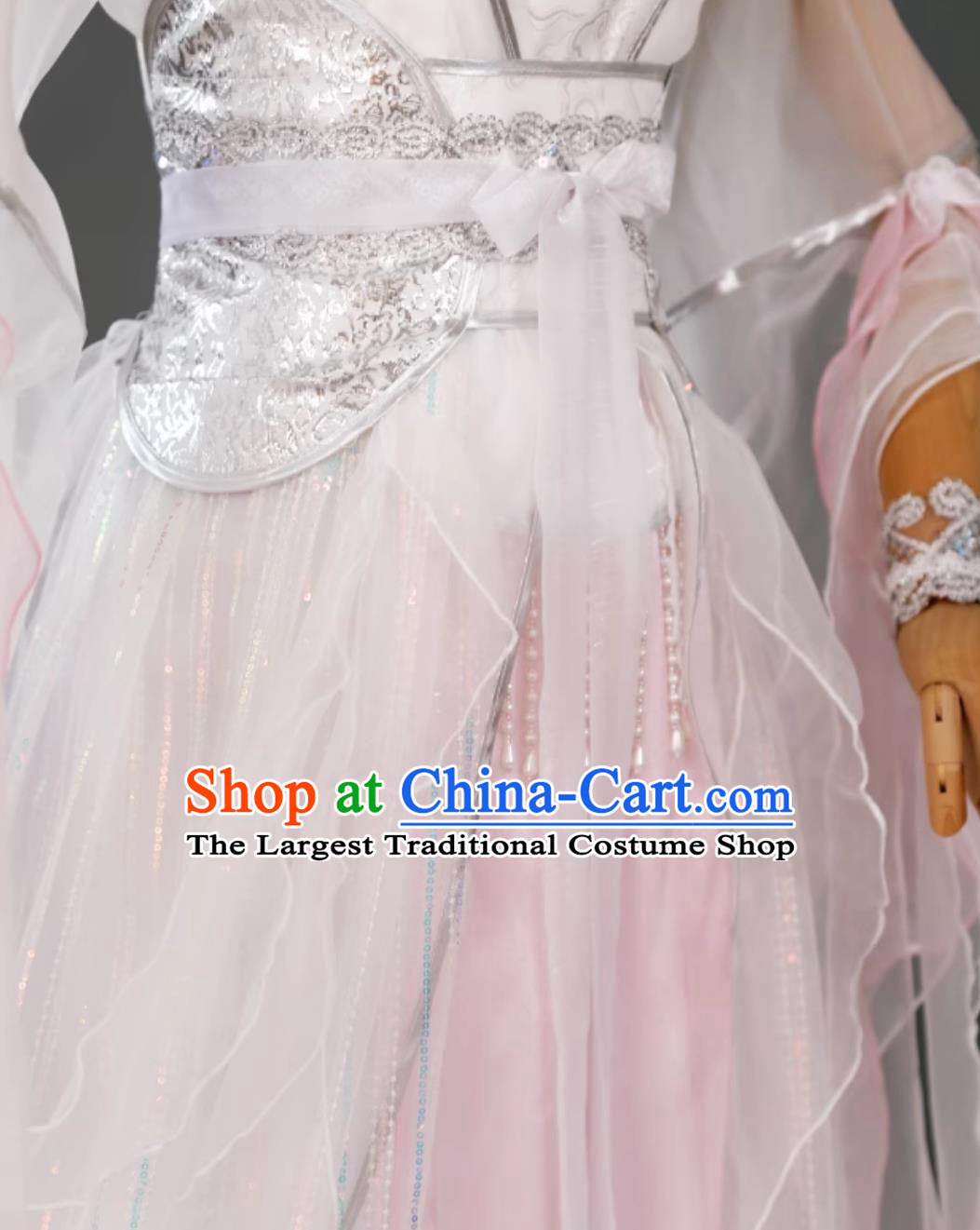Fairy Classical Dance Gown Ancient Chinese Style Hanfu Cosplay White Snake Costume Stage Performance Clothing