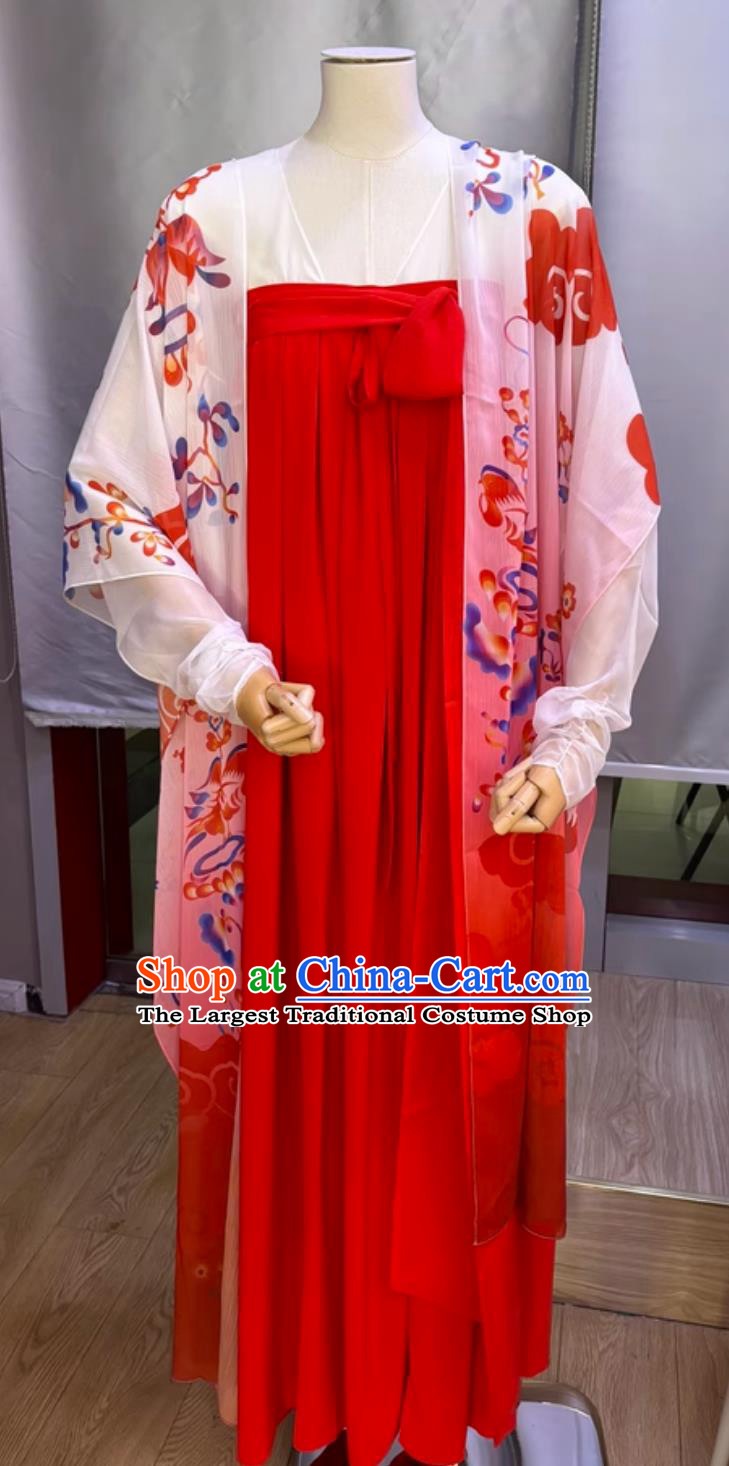 Chinese TV Series The Demon Hunters Romance Ban Xia Wedding Dress Tang Dynasty Princess Ruqun Traditional Hanfu Clothing