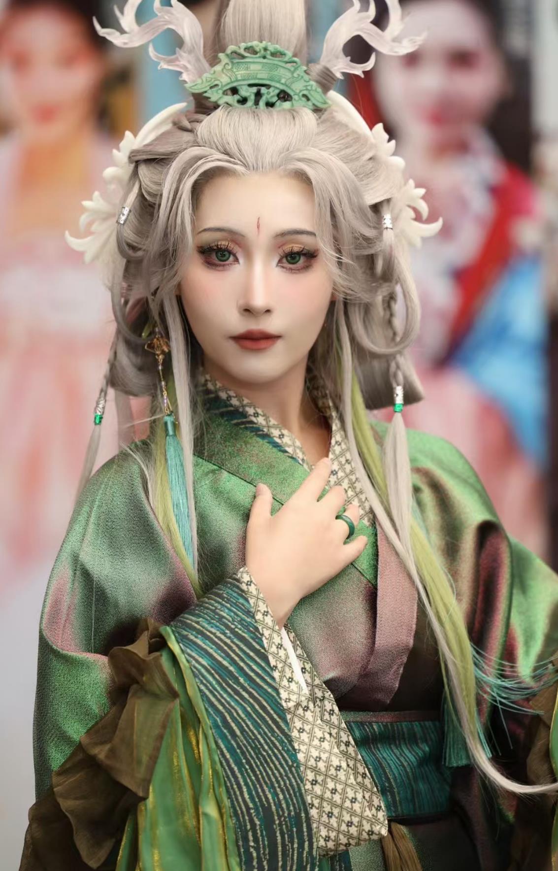 Canglong Deity Azure Dragon Four Symbols Immortal Womens Voluminous Hanfu Traditional Chinese Costumes