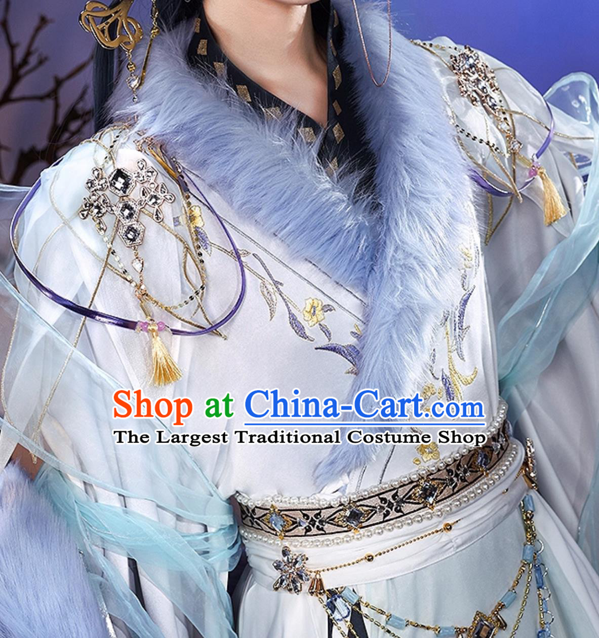 Code Name Yuan Cosplay Costume Zhang Miao Cosplay Outfit Ancient Chinese Style Game Hanfu Mens Wear Halloween Clothing