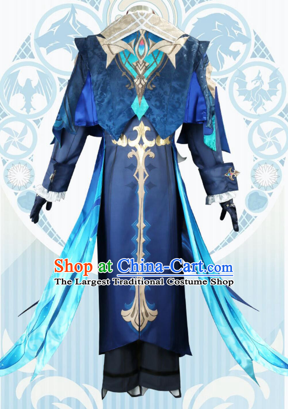 Genshin Impact Cosplay Fontaine Series Chief Justice Neuvillette Anime Game ACG Costume Role Play Outfit