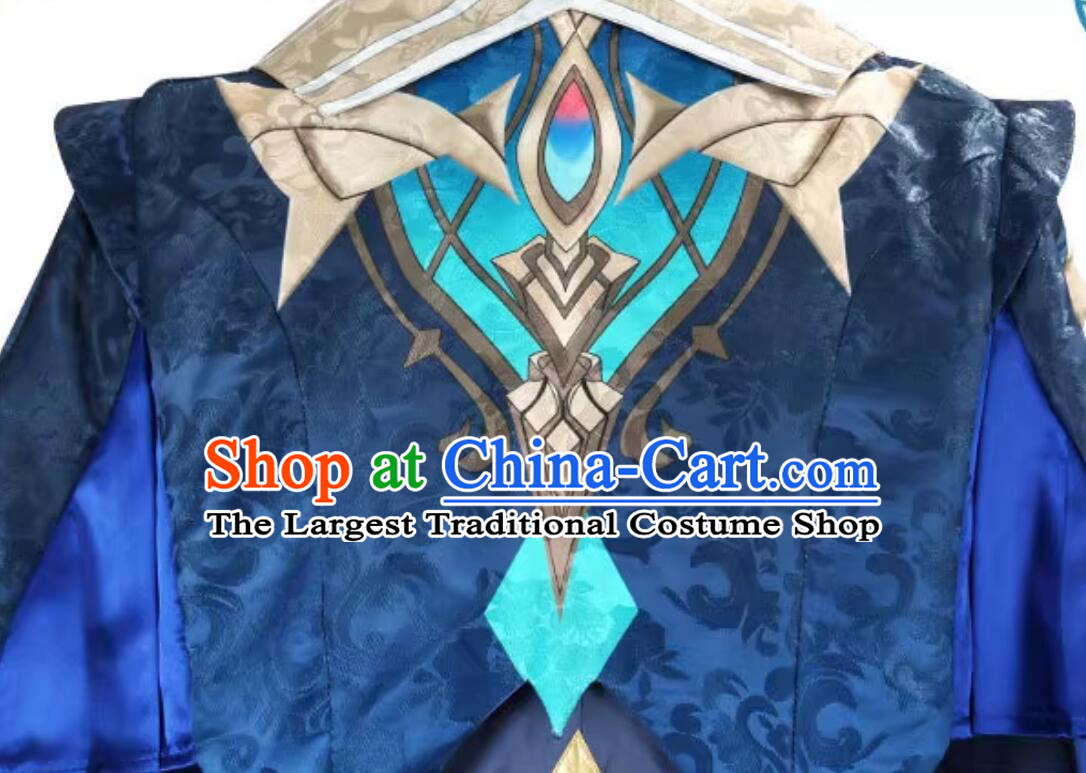 Genshin Impact Cosplay Fontaine Series Chief Justice Neuvillette Anime Game ACG Costume Role Play Outfit