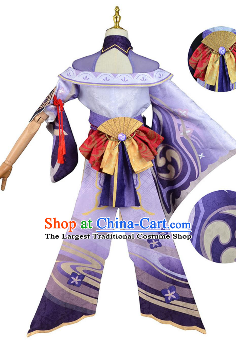 Genshin Impact Raiden Shogun Cosplay Costume Halloween Anime Game Clothing Human Form Raiden Ei Cosplay Outfit Full Set