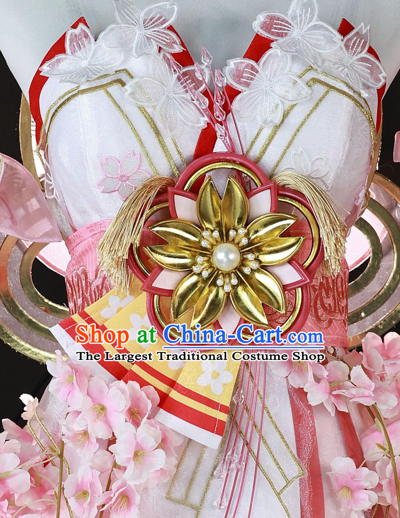 Naraka Bladepoint Hu Tao Sakura Cloud Celestial Maiden Cosplay Costume Sexy Dress Halloween Clothing