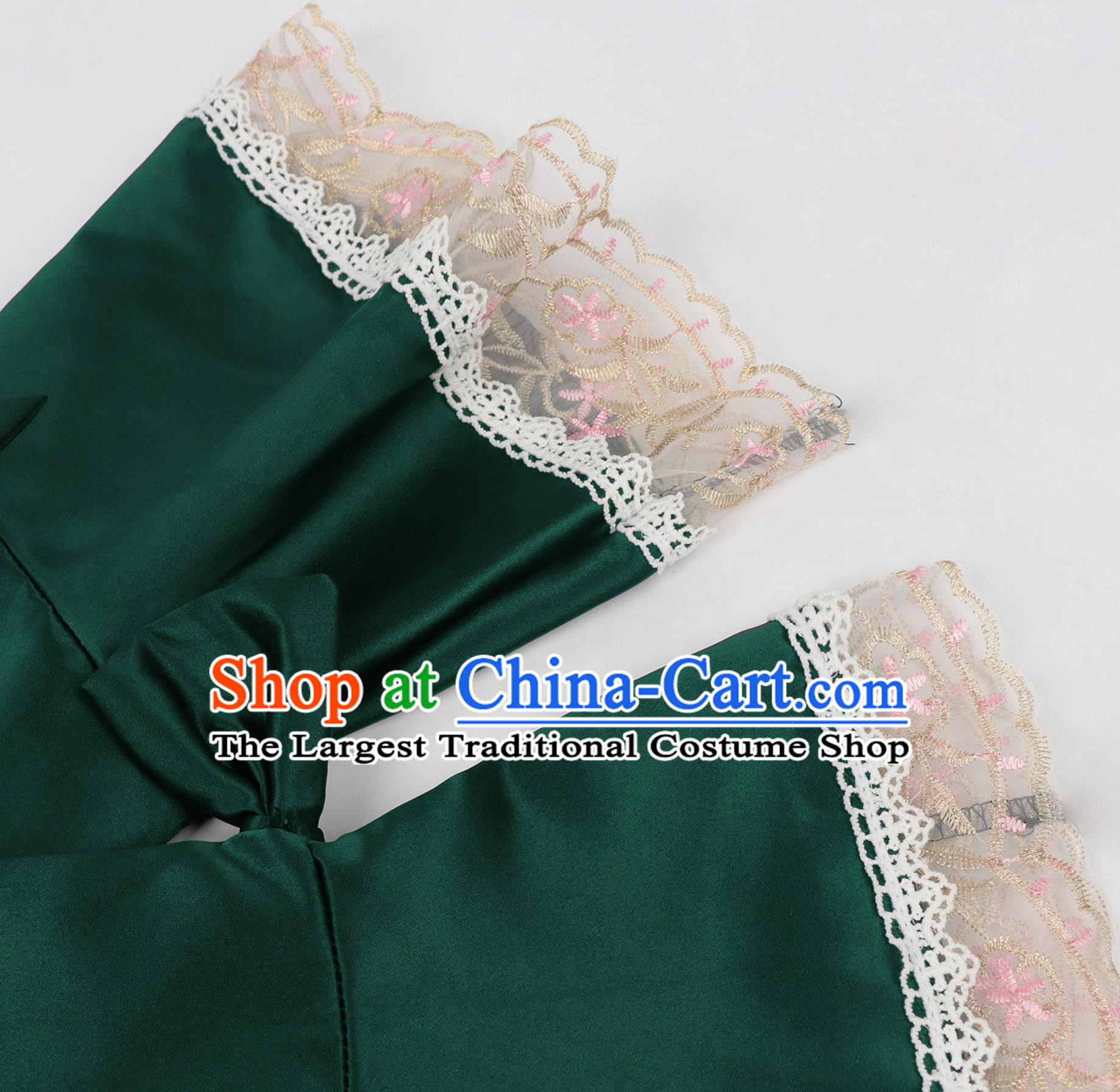 Halloween European Court Vintage Lace Dress Performance Dance Costume England UK Noble Ball Green Gown