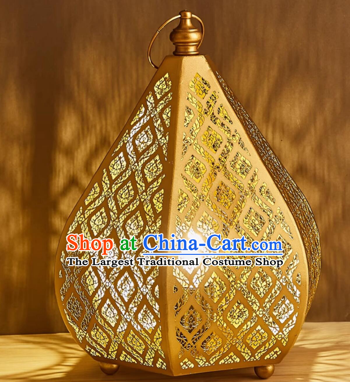 Thai Wrought Iron Hollow Bedside Table Lamp Thai Restaurant Creative Desk Light