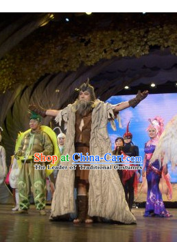 Stage Opera Stone Age King Costume for Men