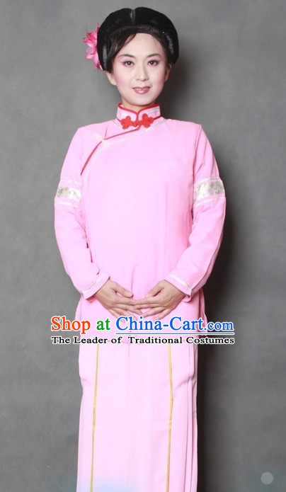 Chinese Opera Classic Waiter Costume Dress Wear Outfits Suits Mantle for Women
