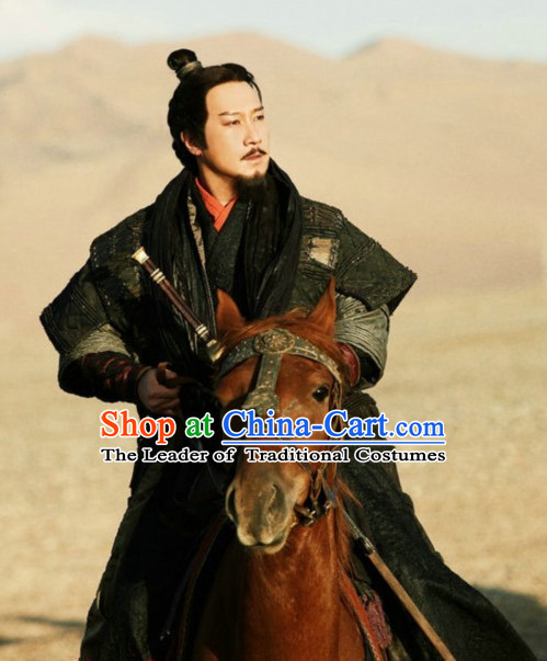 Ancient Chinese Han Dynasty Emperor Clothing Complete Set for Men