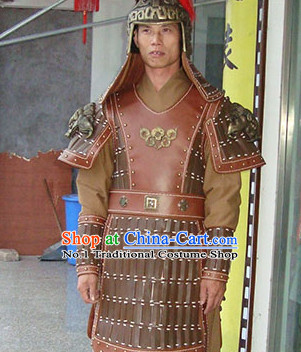 Chinese Hero TV Play Armor Costumes and Helmet