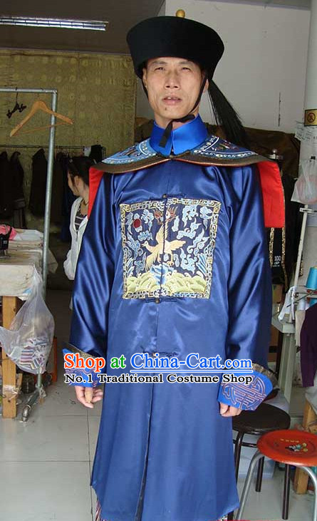 Chinese Qing Official Costumes and Hat