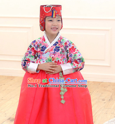 Korean Traditional Kids Birthday Ceremony Hat for Girls