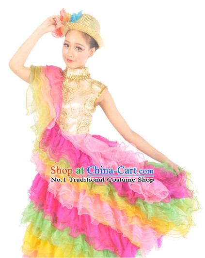 Chinese Girl Dancewear Dance Costumes Complete Set for Women