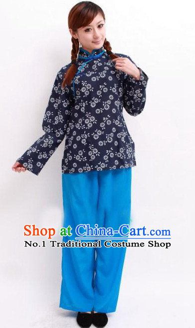Asian Fashion Chinese Poor Girl Costumes for Women