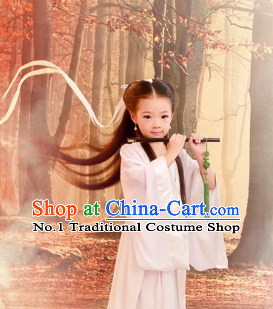 Traditional Chinese Fairy Costumes and Hat for Kids