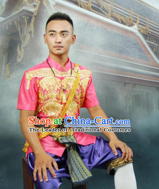 Traditional Thailand Customs Formal Clothing for Men