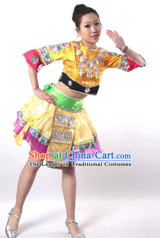 Chinese Style Parade Miao Dance Costume Ideas Dancewear Supply Dance Wear Dance Clothes Suit