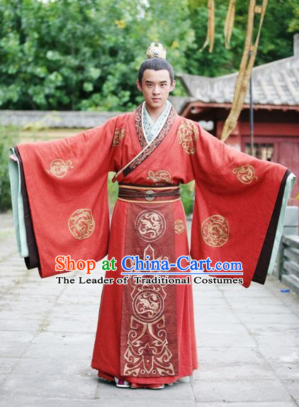 Ancient Chinese Han Dynasty Emperor Prince Dragon Clothes