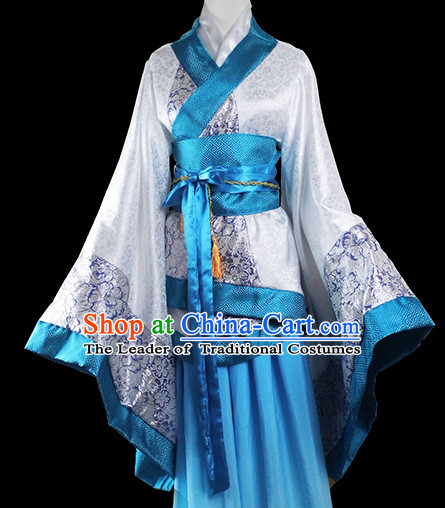 Chinese Traditional Waiter Costumes Complete Set for Girls Women