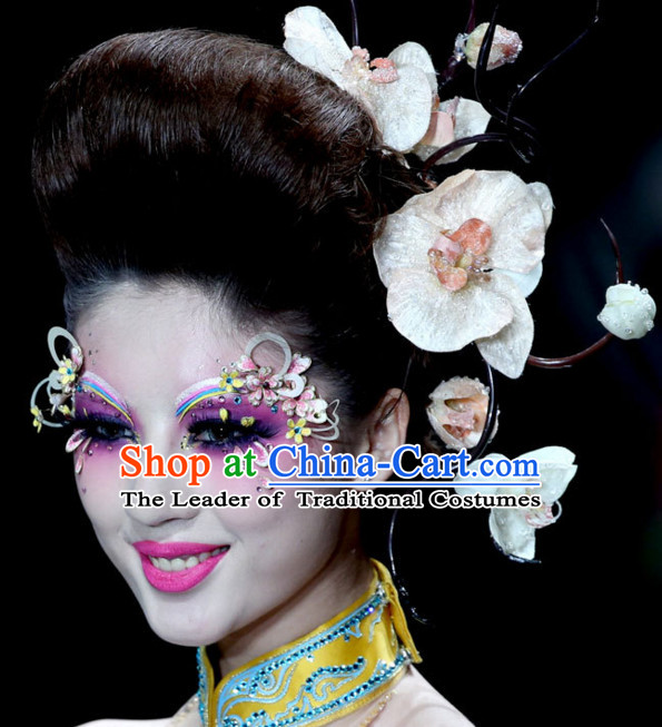 Chinese Traditional Style Flower Hair Jewelry Set