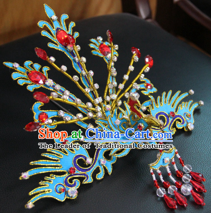 Chinese Ancient Opera Style Phoenix Hairpin Headwear Hair Accessories for Women