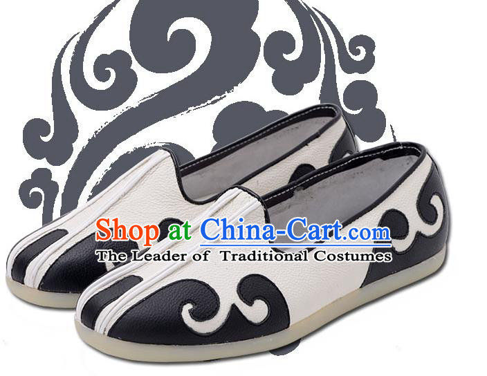 Traditional Chinese Top Kung Fu Shoes Martial Arts Kung Fu Training Taoist Priest Shoe, Tang Suit Gongfu Shaolin Wushu Tai Chi Taiji Teacher Shoes for Men