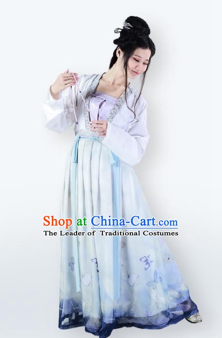 Traditional Chinese Ancient Song Dynasty Palace Princess Dress Clothing for Women