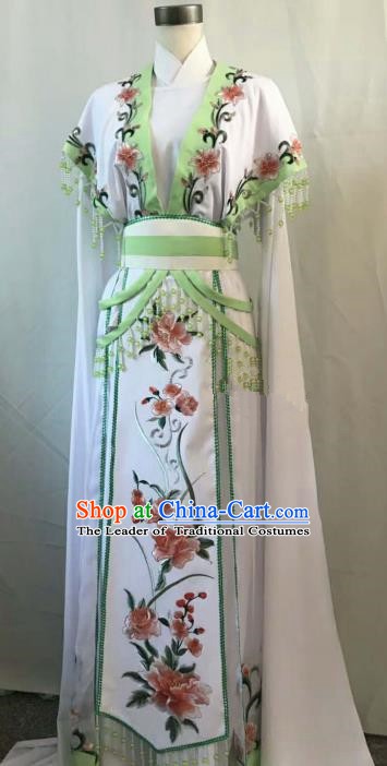 Top Grade Chinese Beijing Opera Diva Dress China Peking Opera Princess Embroidered Flowers Costume