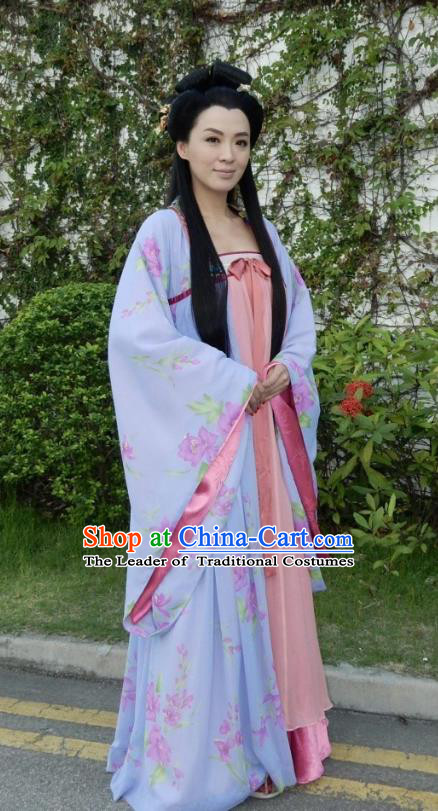 Chinese Ancient Princess Hanfu Dress Tang Dynasty Princess Taiping Embroidered Costumes for Women