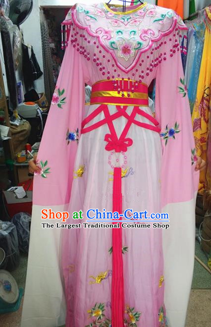 Chinese Traditional Beijing Opera Actress Costume Peking Opera Princess Pink Dress for Adults