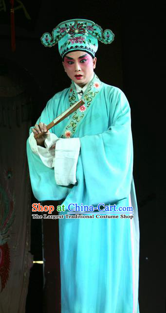 Cui Xiang Ji Chinese Sichuan Opera Scholar Qiu Shan Apparels Costumes and Headpieces Peking Opera Highlights Young Male Garment Niche Clothing