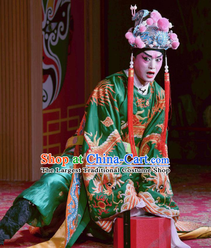 Chinese Sichuan Opera Court Servant Apparels Costumes and Headpieces Peking Opera Highlights Eunuch Chen Lin Garment Clothing