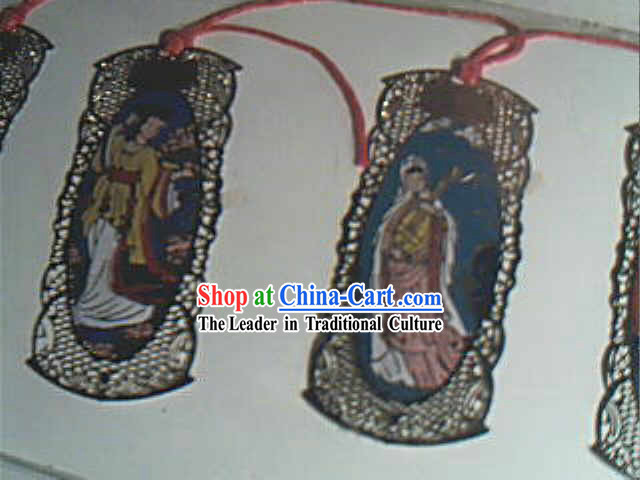 Ancient Chinese characters cloisonne Bookmarks