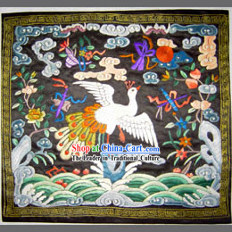Qing Dynasty Third Grade Civilian Hand Embroidery Flake