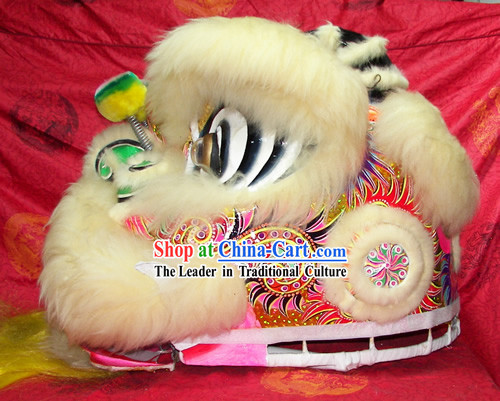 Competition and Parade Laser Southern FUT SAN Lion Dance Costumes Complete Set _multicolor_