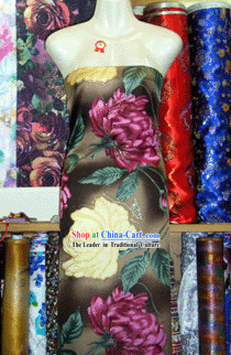 Chinese Classical Fu Rui Xiang Silk Fabric-Large Peony
