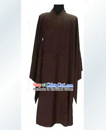 Chinese Traditional Ju Shi Monk Long Robe _Hai Qing_