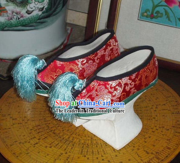Chinese Classic Beijing _Peking_ Qi Minority Shoes of Qing Dynasty