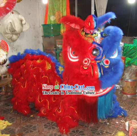 Supreme Happy Chinese New Year Lion Dance Costumes Complete Set