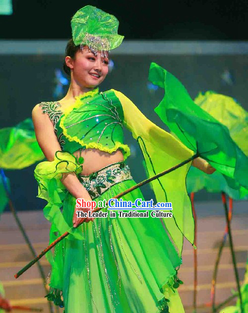 Chinese Traditional Lotus Costumes Complete Set