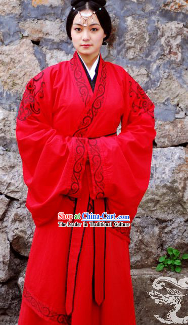 Supreme Chinese Han Dynasty Fish Tail Costumes Complete Set for Women