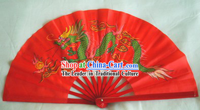 Chinese Traditional Martial Arts Red Fan