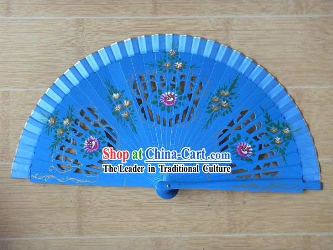 9 Inch Hand Made and Painted Dance fan