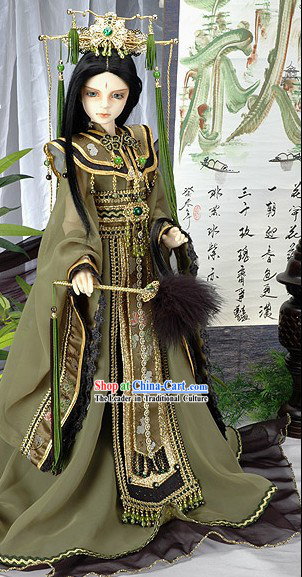 Chinese Tang Dynasty Emperor Enthronement and Celebration Emperor Costumes and Hat Complete Set