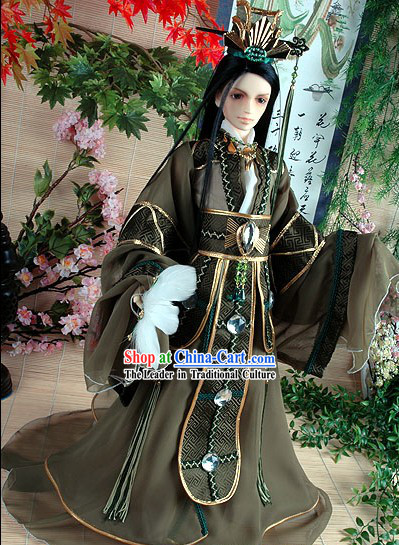 Chinese Ancient Doctor Men Costume Complete Set