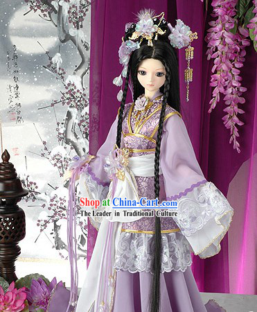 Chinese Traditional Peace Princess Clothing Complete Set for Women