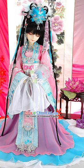 Chinese Traditional Xiang Fei Fragrant Concubine Costumes Complete Set